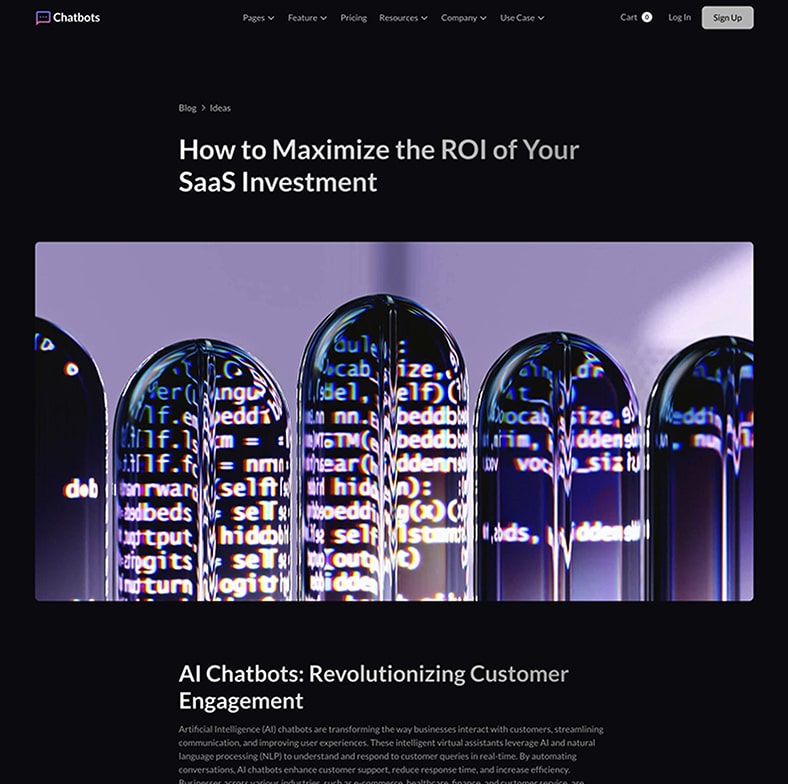 Ai Chatbot Saas Website Template