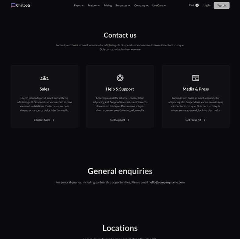 Ai Chatbot Saas Website Template