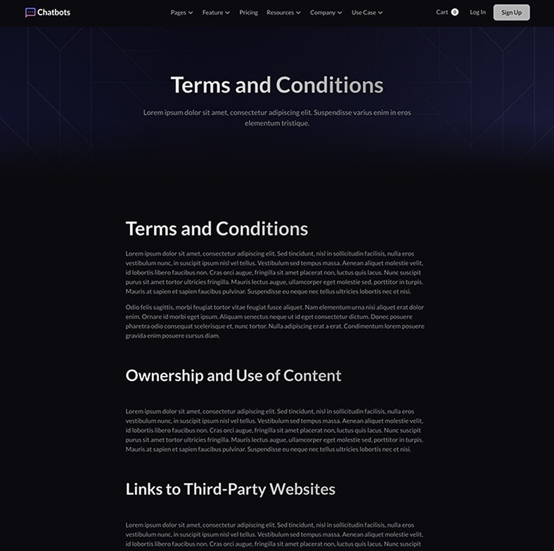 Ai Chatbot Saas Website Template