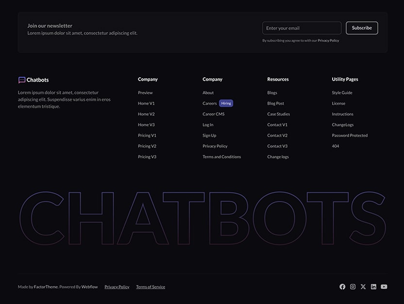 Ai Chatbot Saas Website Template