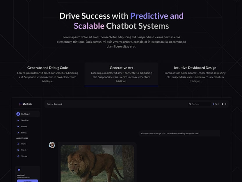 Ai Chatbot Saas Website Template